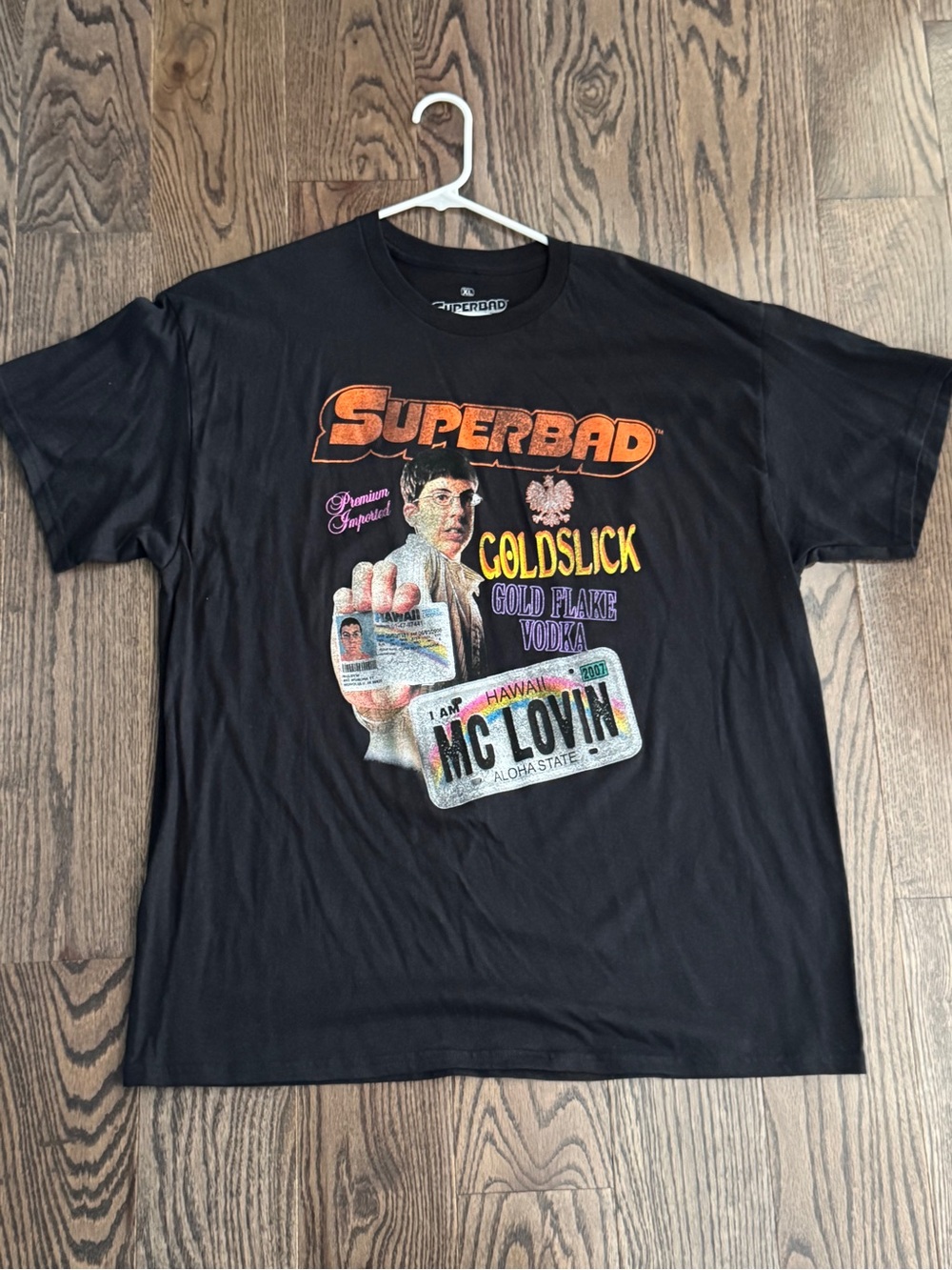 Superbad black cotton tee BRAND NEW Size XL #movie #comedy